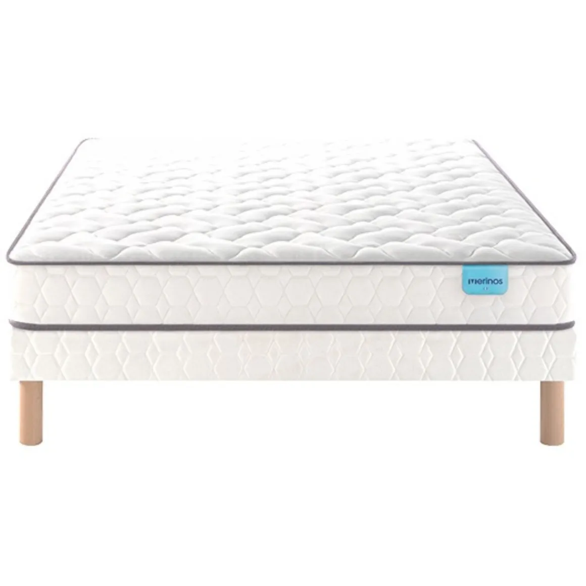 Ensemble sommier et matelas mousse très ferme Merinos Optilit