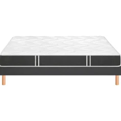 Ensemble sommier et matelas mousse ferme Bultex Essential Gris