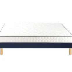 Ensemble sommier et matelas mousse HD et mémoire de forme très ferme Merinos Chill Bed