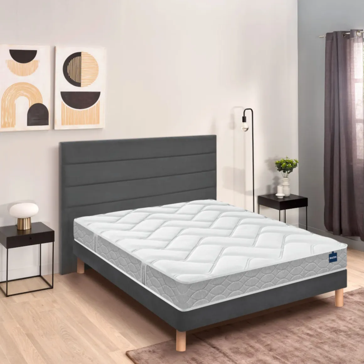 Ensemble sommier et matelas mousse ferme Bultex Regular