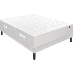 Ensemble sommier et matelas ressorts ensachés et mémoire de forme ferme Epeda Escapade