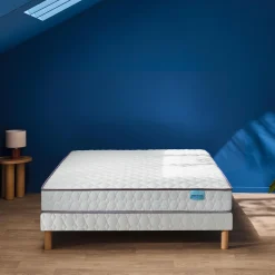 Ensemble sommier et matelas ressorts ensachés ferme Merinos Well Bed