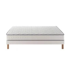 Ensemble sommier et matelas ressorts ensachés ferme Merinos Well Bed