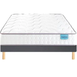 Ensemble sommier et matelas ressorts ensachés ferme Merinos Cosy Lit