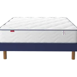 Ensemble sommier et matelas ressorts et mémoire de forme ferme Merinos Sweety