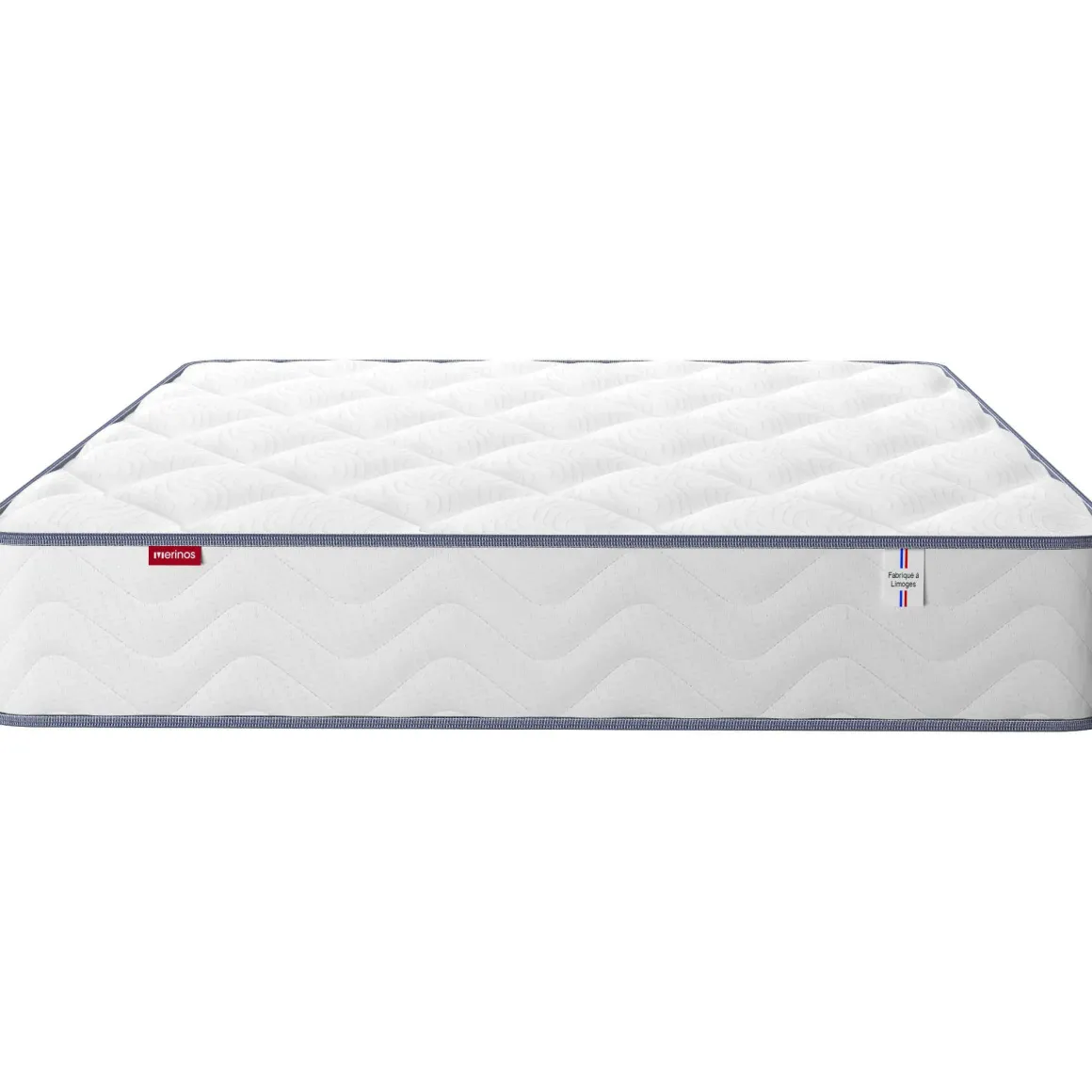 Ensemble sommier et matelas ressorts et mémoire de forme ferme Merinos Sweety