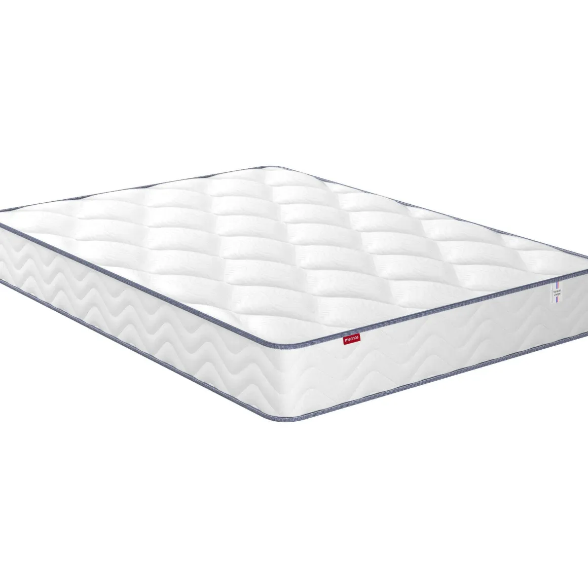 Ensemble sommier et matelas ressorts et mémoire de forme ferme Merinos Sweety