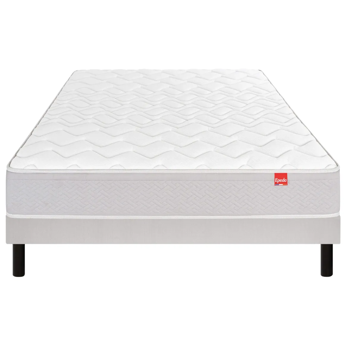 Ensemble sommier et matelas ressorts ensachés très ferme Epeda Ailleurs