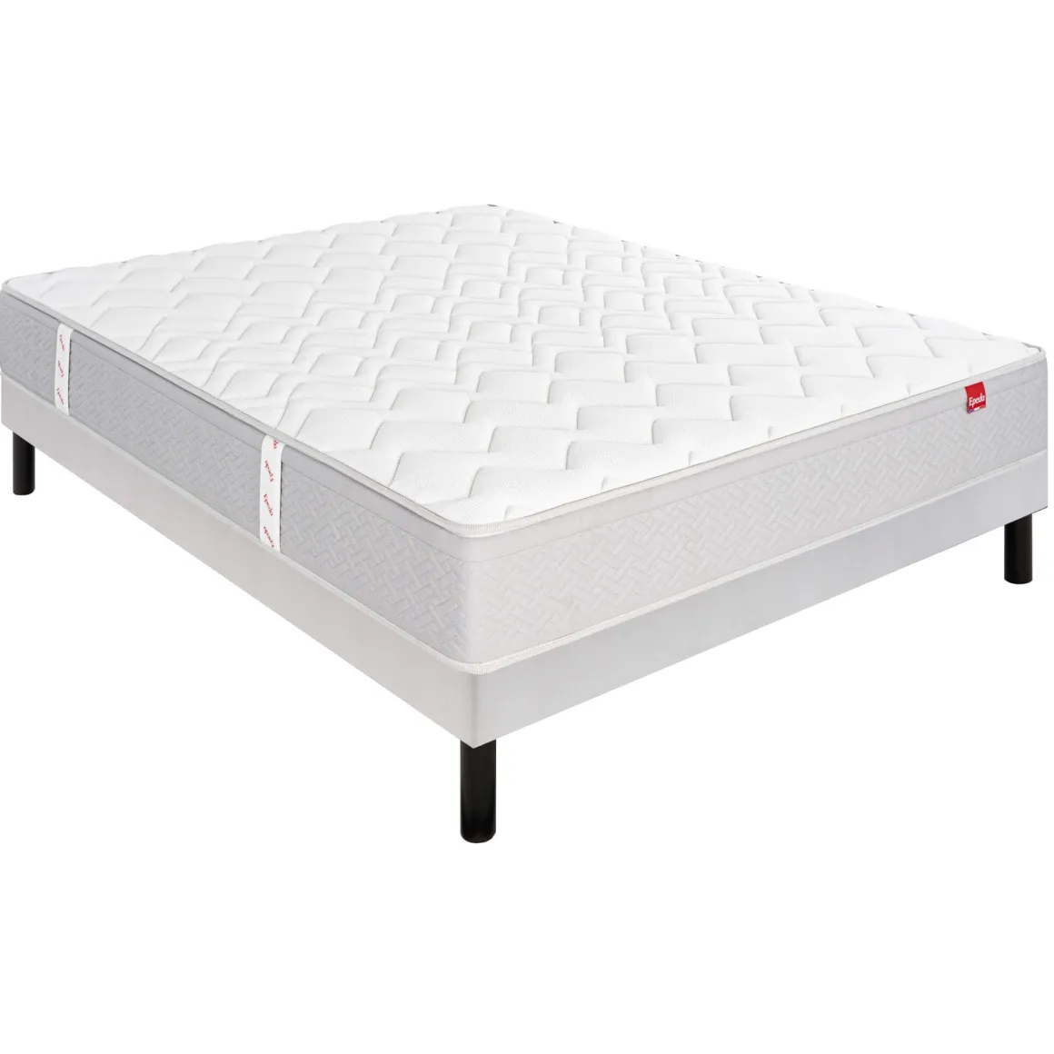 Ensemble sommier et matelas ressorts ensachés très ferme Epeda Ailleurs