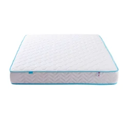 Ensemble sommier et matelas ressorts ensachés ferme Merinos Enjoy Bleu