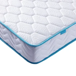Ensemble sommier et matelas ressorts ensachés ferme Merinos Enjoy Bleu