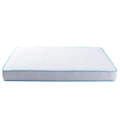 Ensemble sommier et matelas ressorts ensachés ferme Merinos Enjoy Bleu