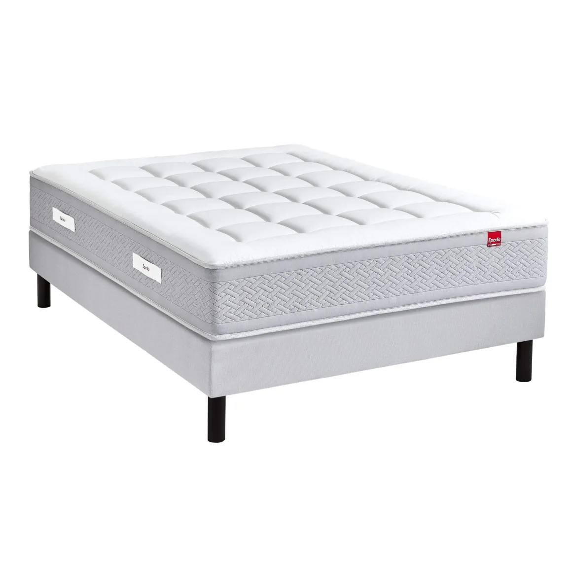 Ensemble sommier et matelas ressorts ensachés mi-ferme Epeda Le Majestueux