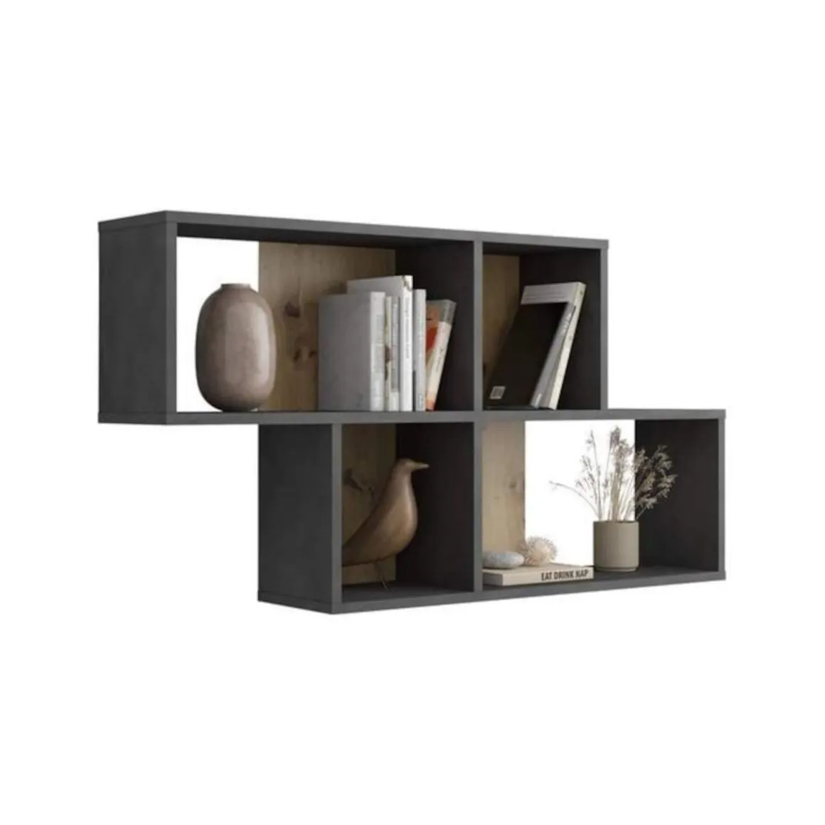 Etagère murale 4 cases en bois - ET13042