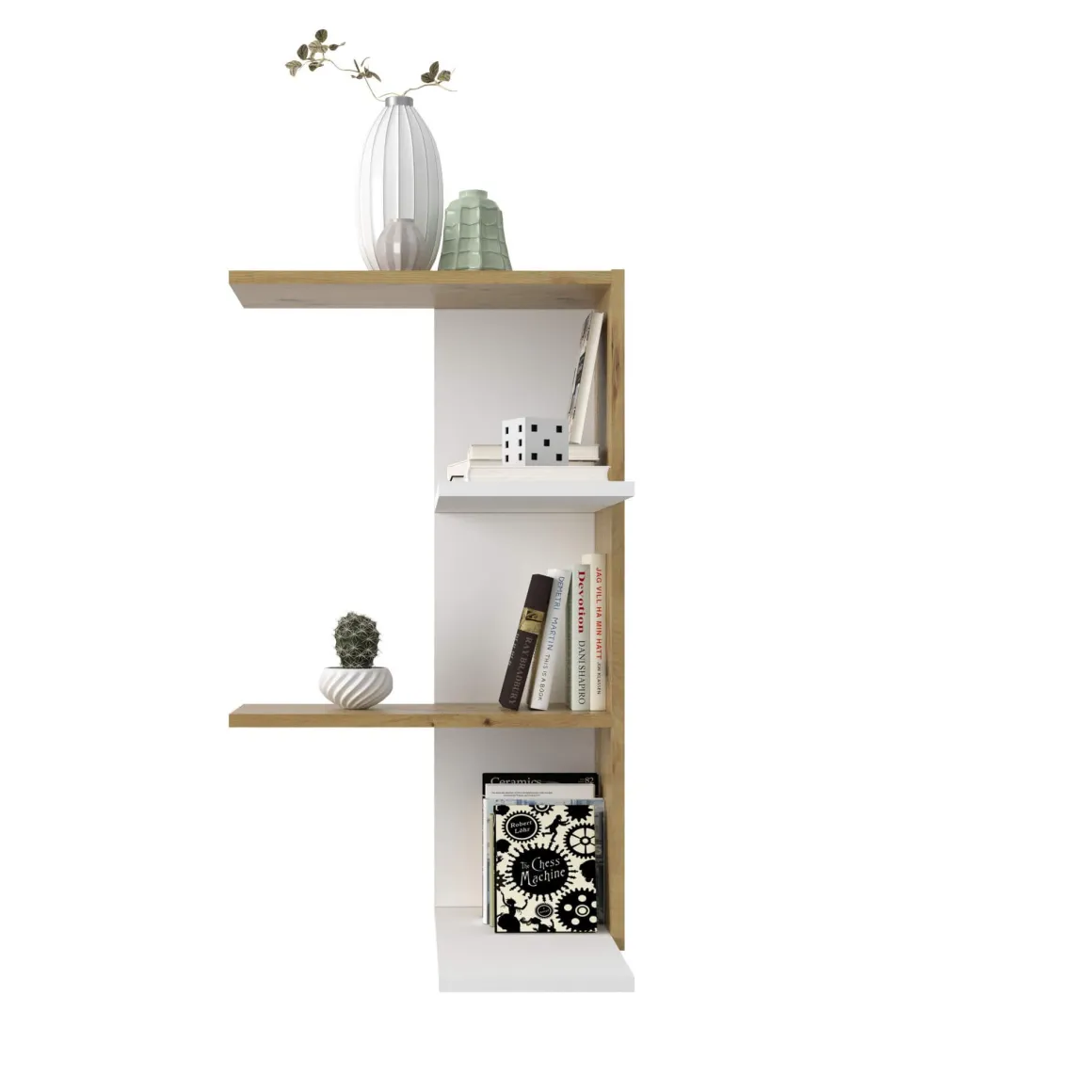 Etagère murale d'angle en bois - ET13038