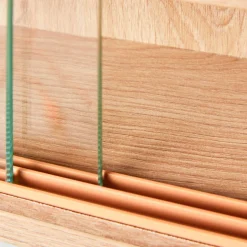 Etagère murale style vitrine en bois - ET12114