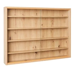 Etagère murale style vitrine en bois - ET12114