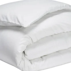 Housse de couette blanc 100% satin de coton