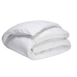 Housse de couette blanc 100% satin de coton