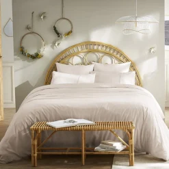 Housse de couette 100% coton broderie anglaise