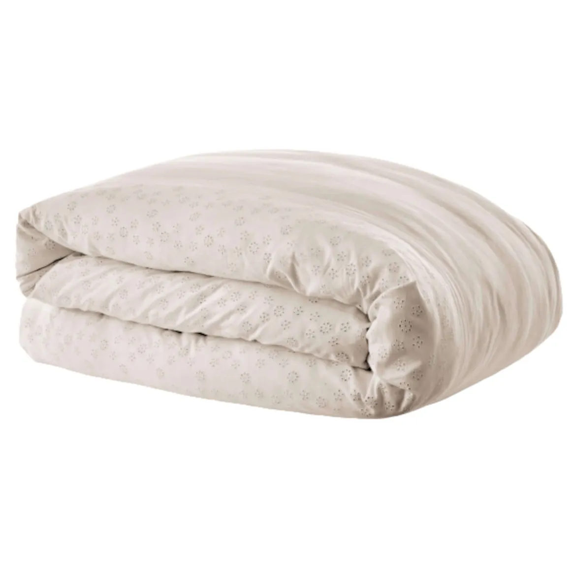 Housse de couette 100% coton broderie anglaise