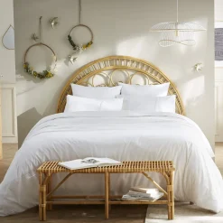 Housse de couette 100% coton broderie anglaise