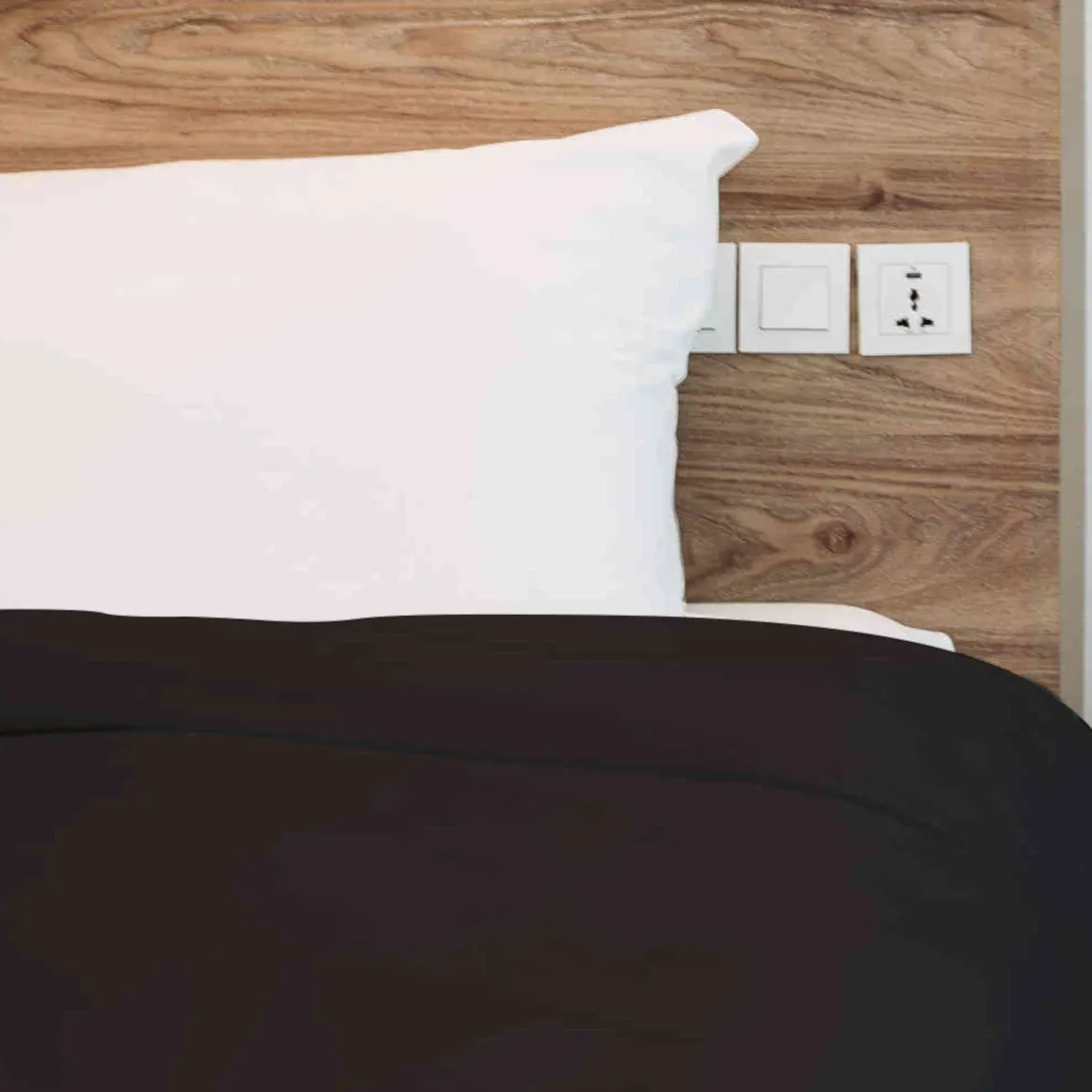 Housse de couette 100% coton noir - Tradilinge