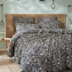 Housse de couette gaze de coton imprimé floral