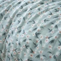 Housse de couette gaze de coton imprimé floral