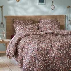 Housse de couette gaze de coton imprimé floral