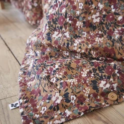 Housse de couette gaze de coton imprimé floral