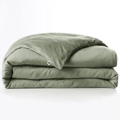 Housse de couette lyocell uni Terre de Nuit Lysandre
