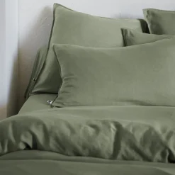 Housse de couette lyocell uni Terre de Nuit Lysandre