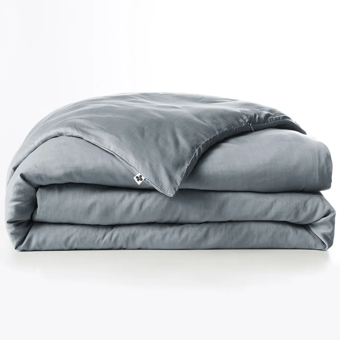 Housse de couette lyocell uni Terre de Nuit Lysandre