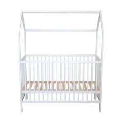 Lit bébé cabane évolutif en bois massif 60x120