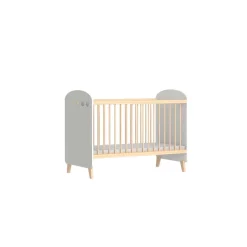 Lit bébé en bois réglable en hauteur SENJA 60x120
