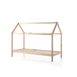Lit cabane enfant en bois massif 90x200 - LT2020