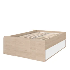 Lit coffre avec multiples rangements 140x190/200
