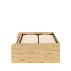 Lit coffre avec multiples rangements 140x190/200