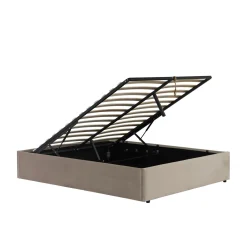 Lit coffre velours Terre de Nuit