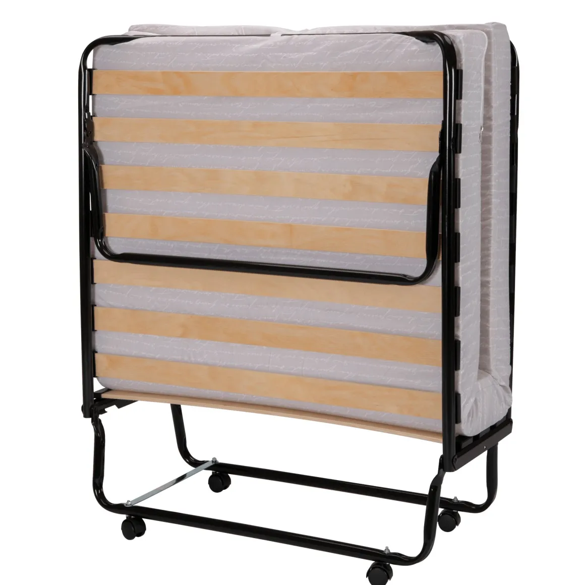 Lit d'appoint pliant avec matelas 1 personne 90x190 cm - Terre de Nuit