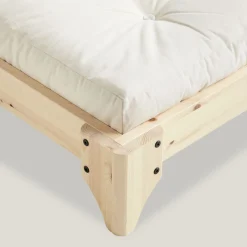 Lit ELAN en pin massif naturel avec sommier