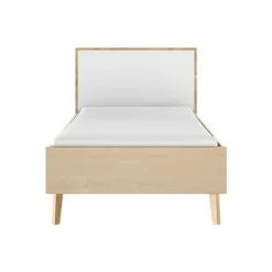 Lit en bois imitation chêne clair - LT5046-1