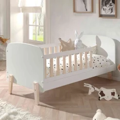 Lit enfant en bois blanc 70x140 cm - LT2034-1