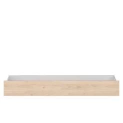 Lit enfant 90x190/200 chevet et tiroirs inclus bois naturel CLEM