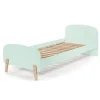 Lit enfant 90x200 vert menthe avec sommier