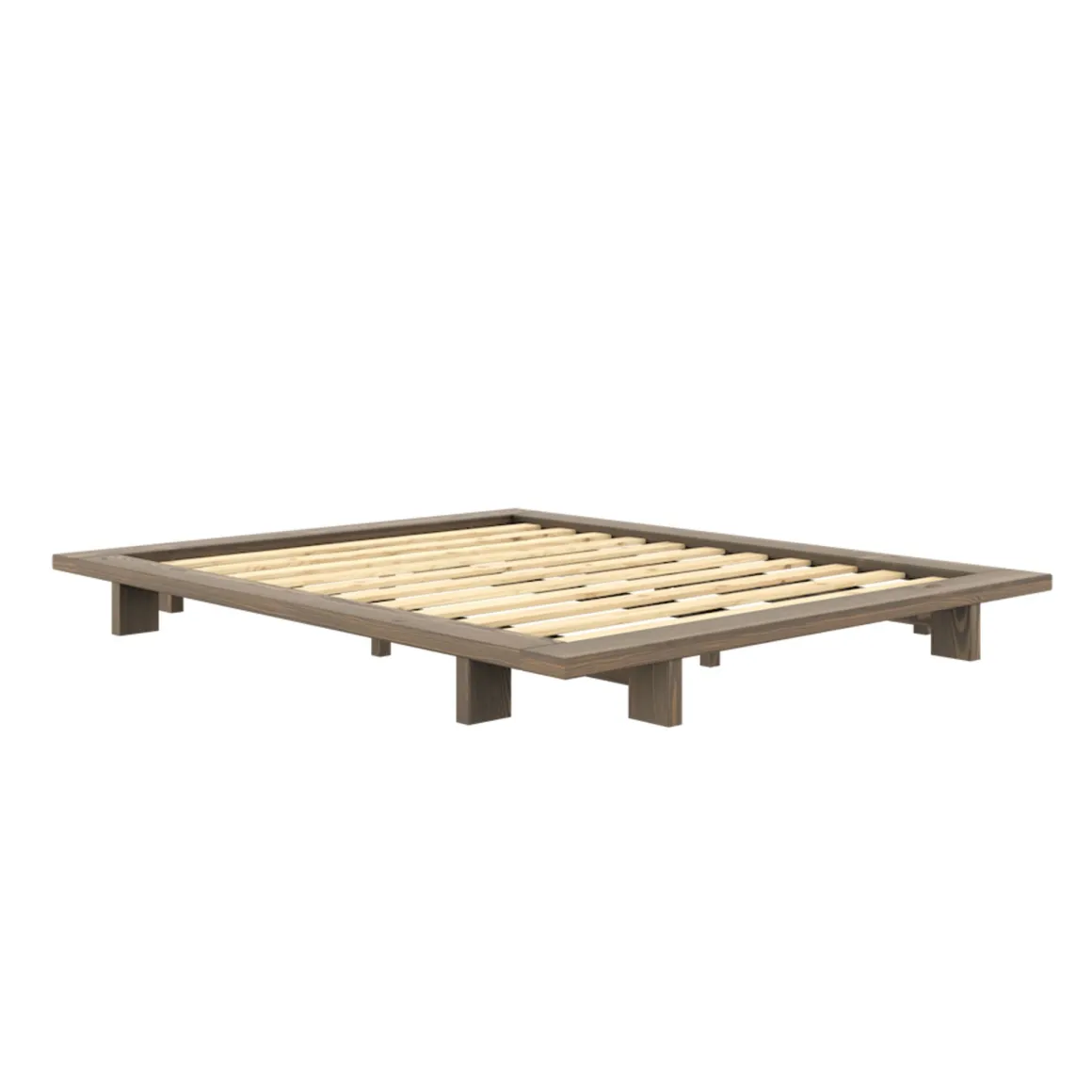 Lit en pin massif avec tables de chevet JAPAN
