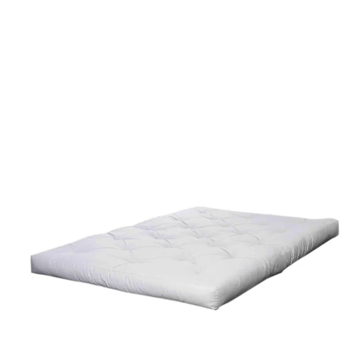 Lit en pin massif RETREAT BED bois clair + matelas futon COMFORT écru