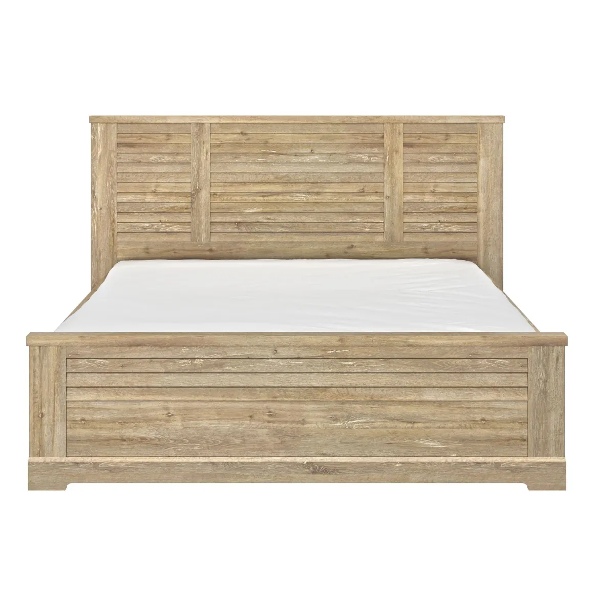 Lit et armoire en bois clair - LT5079
