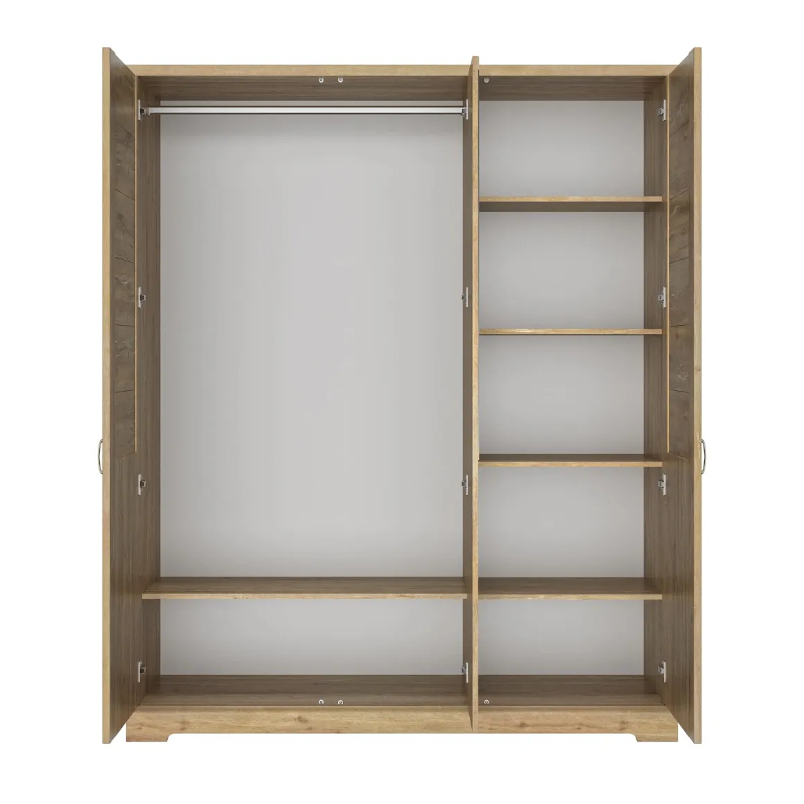 Lit et armoire en bois clair - LT5079